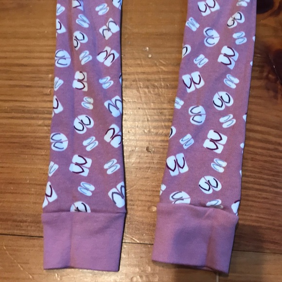 TEA COLLECTION 7 Japan Pink Japanese Geta Zori Flip Flop Pajama Bottoms - Picture 5 of 7